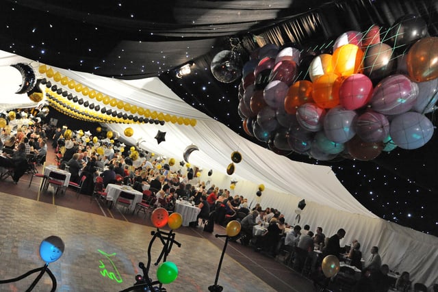 The North Notts Arena was transformed for the New Year's Eve party  (w110104-2n).