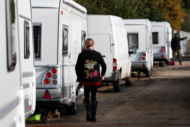 Nationally, the total number of Traveller caravans was 25,333 in January, about 87 per cent of which were on authorised land. Picture: Chris Radburn/PA Radar