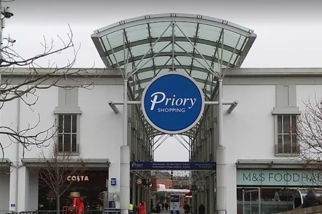 24 reports of crimes in Worksop in April 2023 were made in connection with incidents that took place on or near Priory Place Shopping Centre