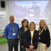 New Bassetlaw Accessibility Guide is live. from left to right, is: David Livermore; Councillor Lynne Schuller, Alison Beevers and Councillor Sue Shaw (former Cabinet Member for Health and Wellbeing).