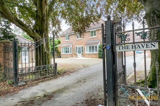 The property sits within The Haven, an exclusive development in the centre of Carlton in Lindrick that is accessed by electric double gates.