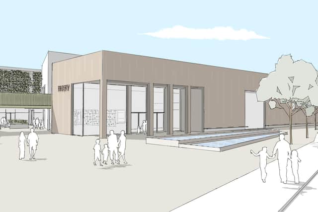 An artist's impression of the revamped centre