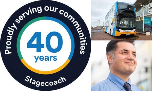 Stagecoach is celebrating 40 years of service.