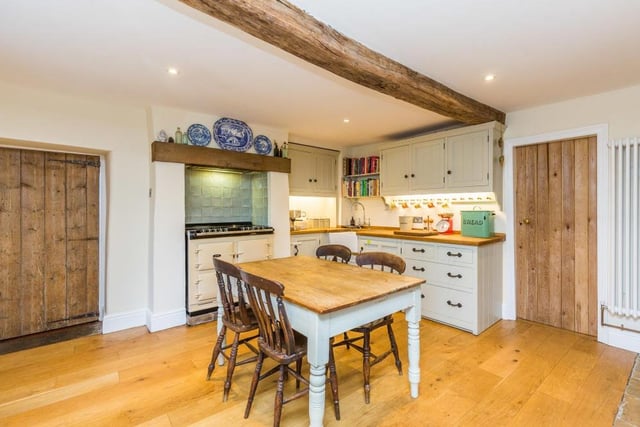 Time to move into the spectacular, solid pine kitchen, which is hand-made by revered Lincolnshire company Murdoch Troon. It is so spacious there is plenty of room for a rustic breakfast table.