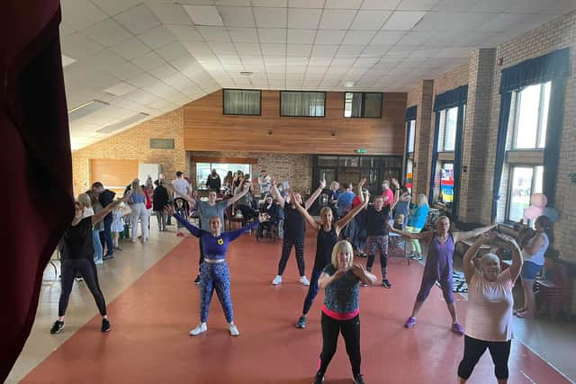 Many came forward to enjoy a Zumbathon at St Anne's Hall - with £350 raised from sponsorship.
