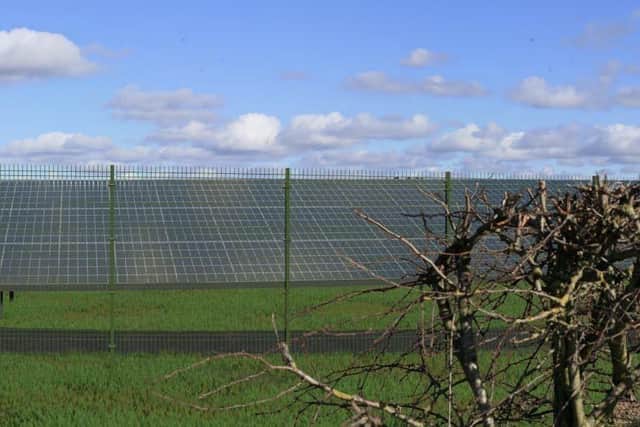 A artist's impression of the proposed new Worksop solar farm. Photo: Other