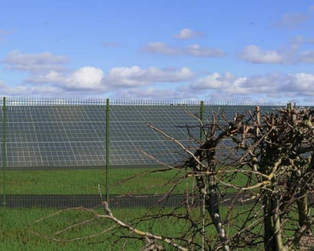 A artist's impression of the proposed new Worksop solar farm. Photo: Other