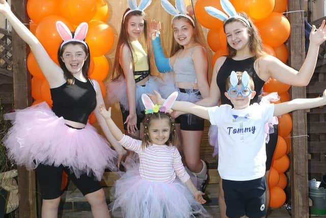Pictured are the Easter Bunny's little helpers; Libby Peacock, Neveah Mullen, Sophia Smith, Tommy Peacock, Mia Rose Robinson and Angel Edwards.