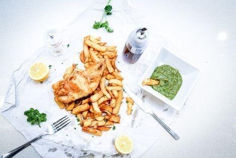 "Our local and we’re lucky, fantastic staff and traditional chippy, curry sauce is perfect and always fresh fish. Best we’ve had." Rated: 4.8 (131 reviews)