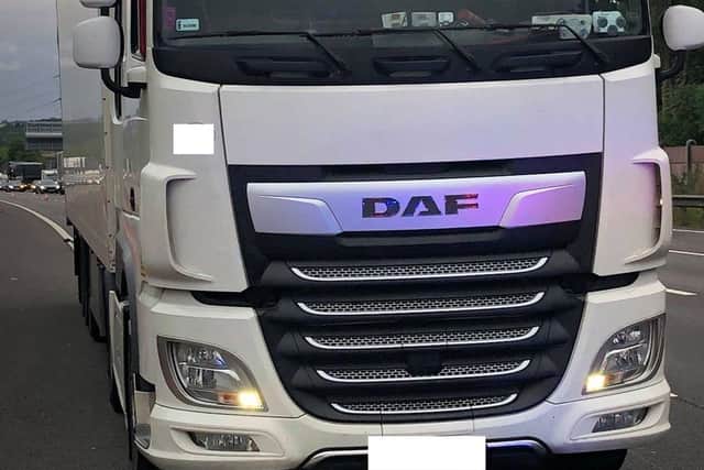 The lorry was finally stopped on the M1 near Meadowhall after first being spotted in Derbyshire.