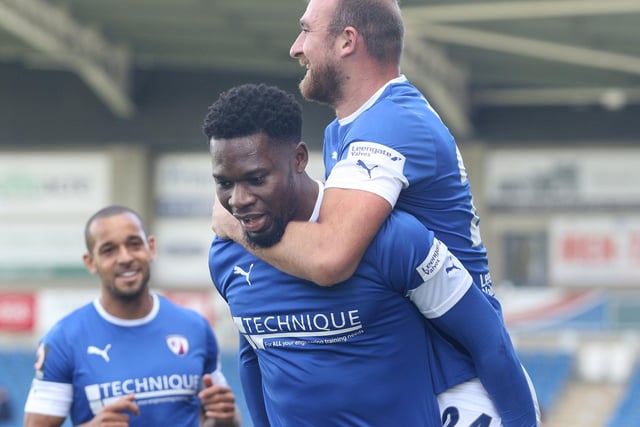 Fondop moved to the UK aged 20 to study at University and has ended up having a good pro career, including at Chesterfield where he scored ten in 29 games. He's now with Oldham Athletic.
