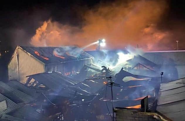 The Worksop inferno burned through the night