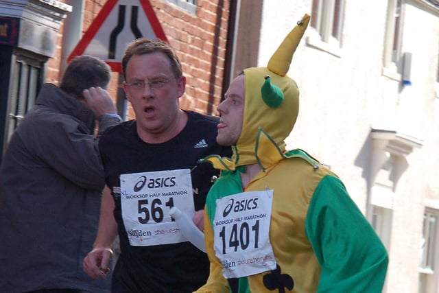 Fancy dress runners taking part in the event.