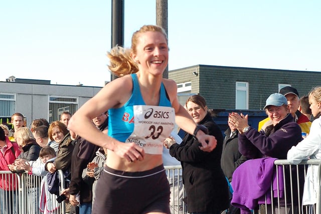 Winner of the women's race, Fiona Davies.