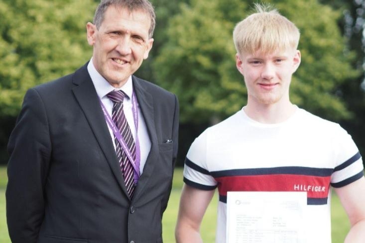 Luke S achieved top grades in six subjects at Outwood Academy Valley.
