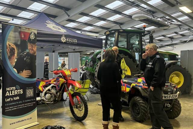 Rural crime prevention advice was given to farmers