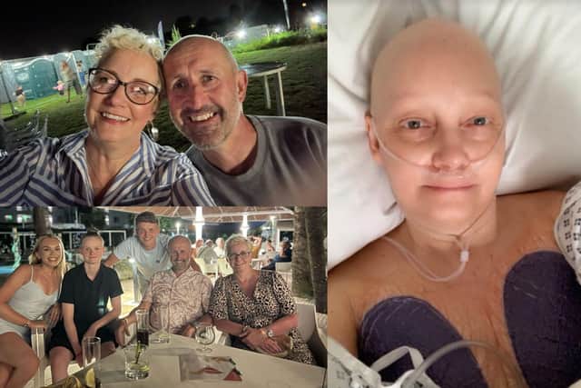 Rachael Holme, 51, from Clowne, was first diagnosed with a rare and aggressive form of triple-negative breast cancer (TNBC) in December 2021 and underwent a series of intense treatments followed by a double mastectomy and reconstructive surgery. (Photos courtesy of Rachael Holmes)