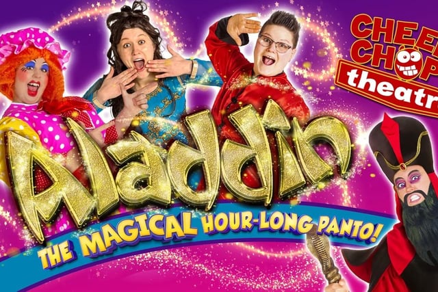 The Cheeky Chops Theatre group is back for the February half-term with a magical hour-long panto to delight the kids. After its sell-out shows in previous years, the group presents 'Aladdin' at the Acorn Theatre in Worksop on Sunday, with shows at 11 am, 1.30 pm and 4 pm. Fast-paced, with non-stop music and laughter, crazy puppets and special effects, the panto is perfect for youngsters of all ages.