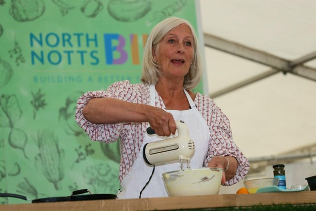 Teresa Bovey demonstrated recipes that could be easily cooked at home.