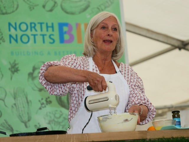 Teresa Bovey demonstrated recipes that could be easily cooked at home.