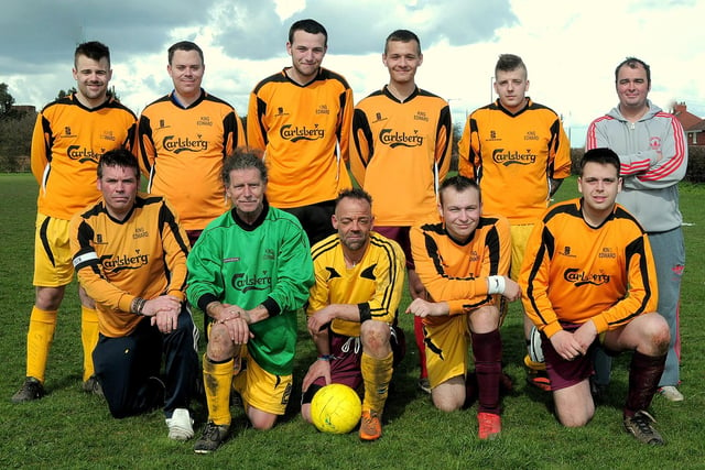 The Gateford Valley team before a fixture against Kilton Rovers.