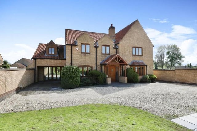 Space is the operative word at this four-bedroom, detached house at Green Farm Court, Carlton in Lindrick, which is on the market with estate agents Yopa (East Midlands) for offers in the region of £660,000. This is the impressive frontage.
