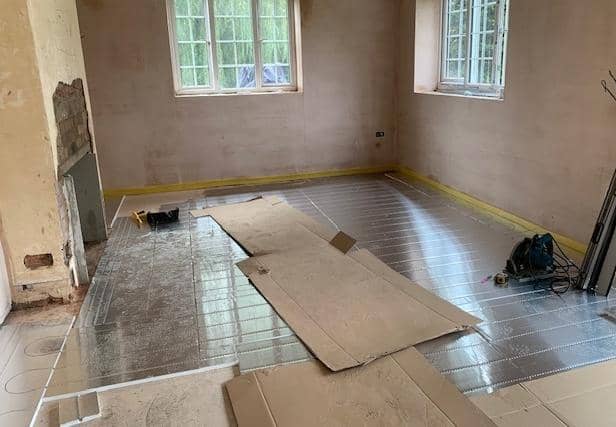 The joy of installing underfloor heating