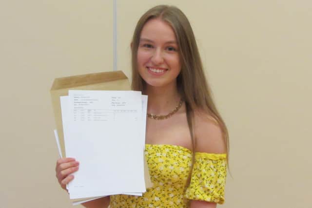 Lauren Emmens was a high achiever at the Outwood Post 16 Centre in Worksop with (A*, A*, A*, A)