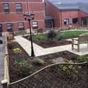 The new rainbow garden at Bassetlaw Hospital, in Worksop.