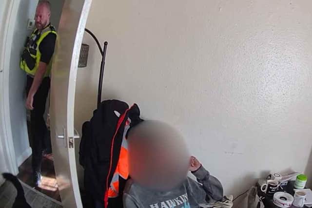 A suspect was arrested at a Worksop house within hours of reportedly burgling that same address