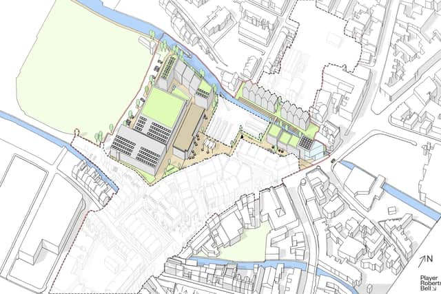 An image showing the area in Worksop town centre where the plan focuses on.