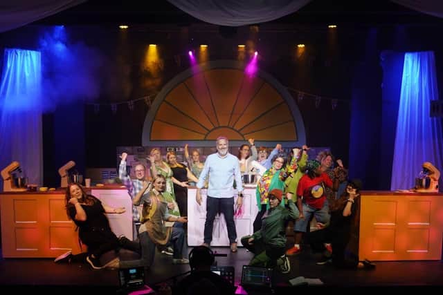 A photo from Worksop Musical Theatre Society's performance this year of 'The Great British Bake-Off'