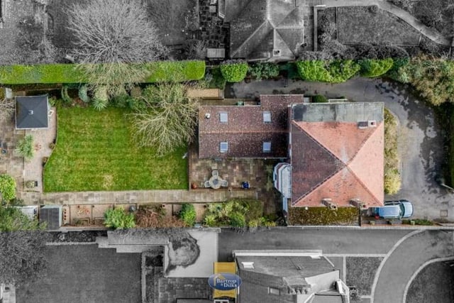 We close our gallery with this overhead shot of the Blyth Grove property and its garden.