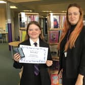 Year 7 student Grainne Grand won Outwood Academy Valley's poetry competition.