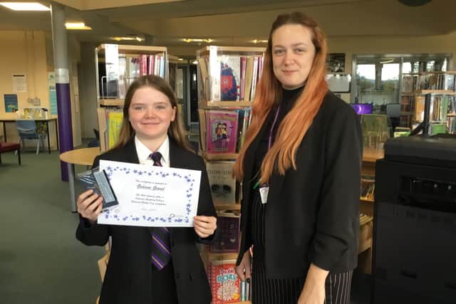 Year 7 student Grainne Grand won Outwood Academy Valley's poetry competition.