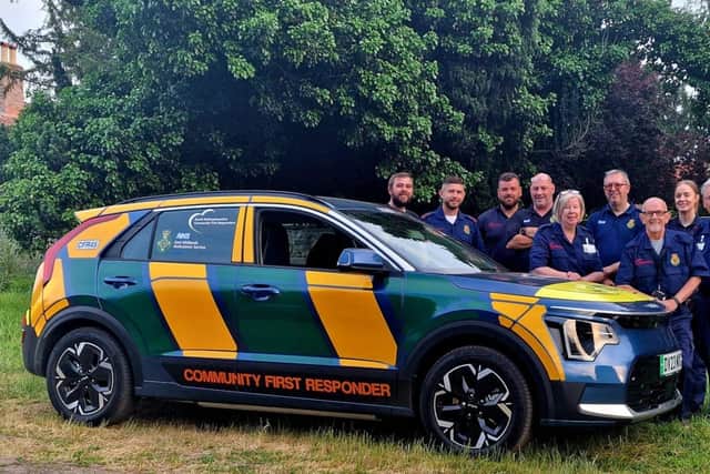 North Nottinghamshire Responders with their new car.