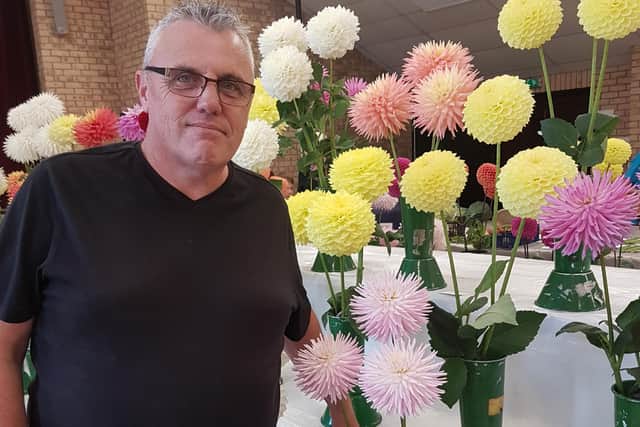 Contestant Paul Jee was awarded Best Exhibit in Show for his beautiful flowers.