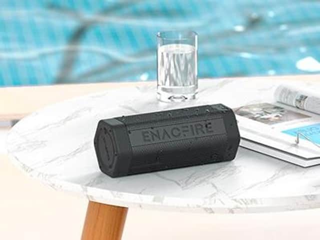 The waterproof Soundtank can be safely used by the pool. Image: ENACFIRE