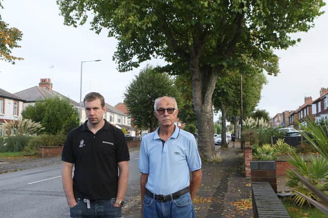 Kilton Hill residents Dale and Brian Pashley say some of the trees are just too big.