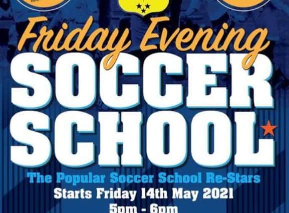 The soccer school will return on Friday, May 14.