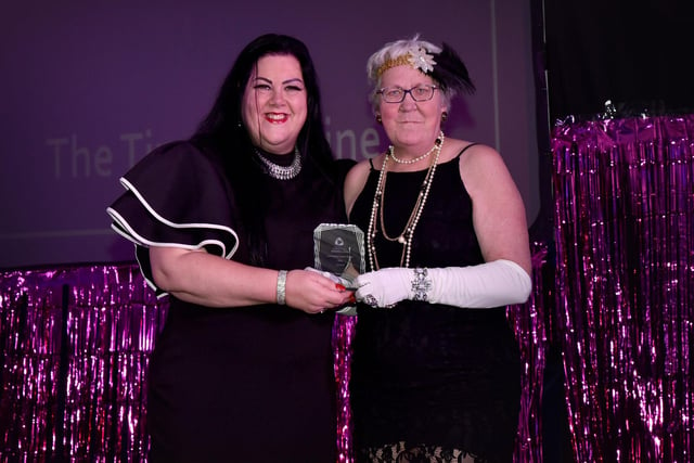 The Time Machine were the winners of the Community Impact Award 2022, presented by Beverley Alderton-Sambrook, head of regeneration services at Bassetlaw District Council.