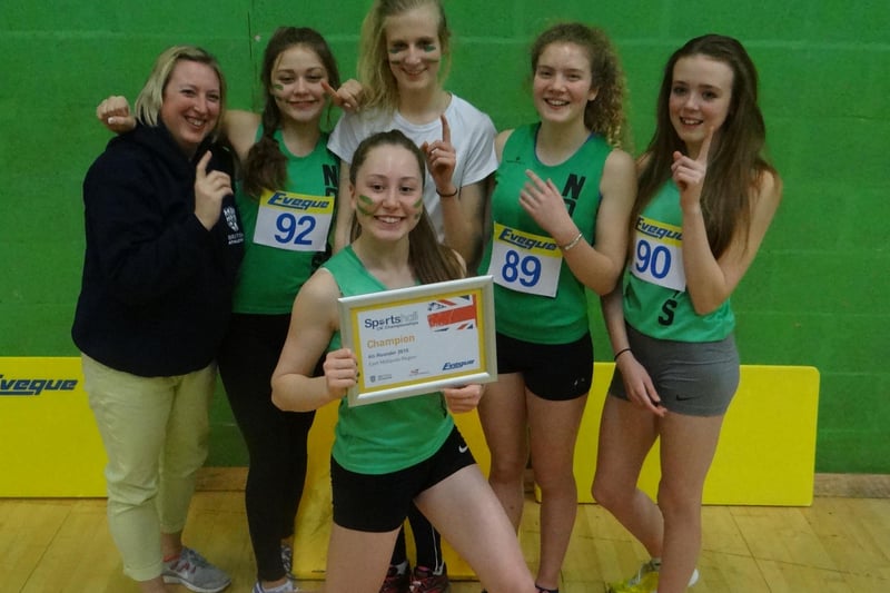 It’s all smiles for Emily Race and her Worksop Harriers' team-mates in 2015.