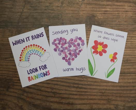 The exclusive ‘Kindness Cards’ have been designed by hospice patients.