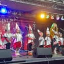 Children were among the performers taking to the stage at the Retford Christmas switch on event