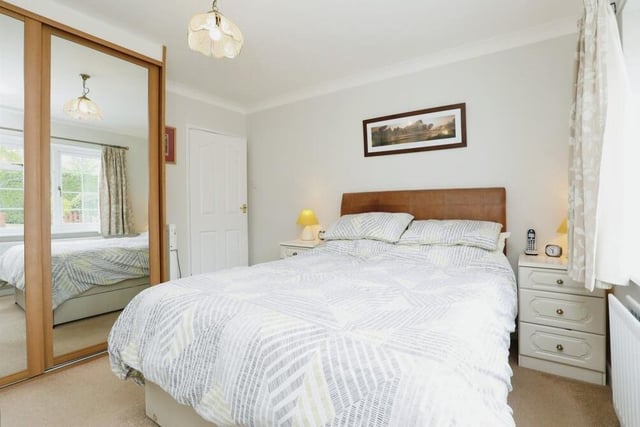 The first bedroom we look at in the £400,000-plus Shireoaks bungalow is a comfortable double, facing the back of the property.