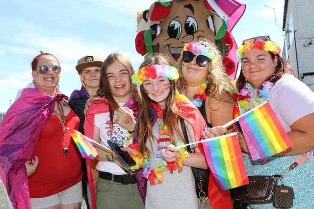 Residents at last year's Worksop Pride.