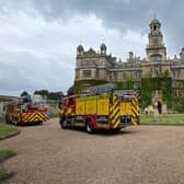 Firefighters took part in a training exercise at Thoresby Hall Hotel