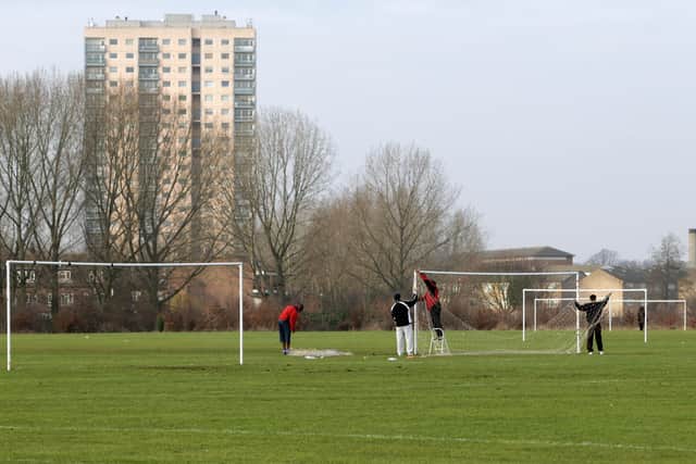 A Sunday league referee was 'offered out in the car park' by' parent in Chesterfield.
