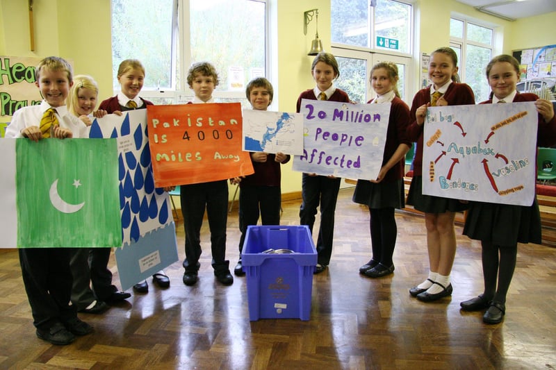 St.Joseph's Catholic Primary School year six pupils Sam Allen, Megan Ward, Isobel Constantine, Oliver Grant, Jensen Botham, Chloe Brown, Sophie Truman, Megan Power and Jasmine Shirley took part in a special harvest destival with the emphasis on water and in support of the Aquabox appeal.