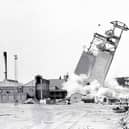 1993 Shirebrook Colliery headstocks are demolished in 1993.